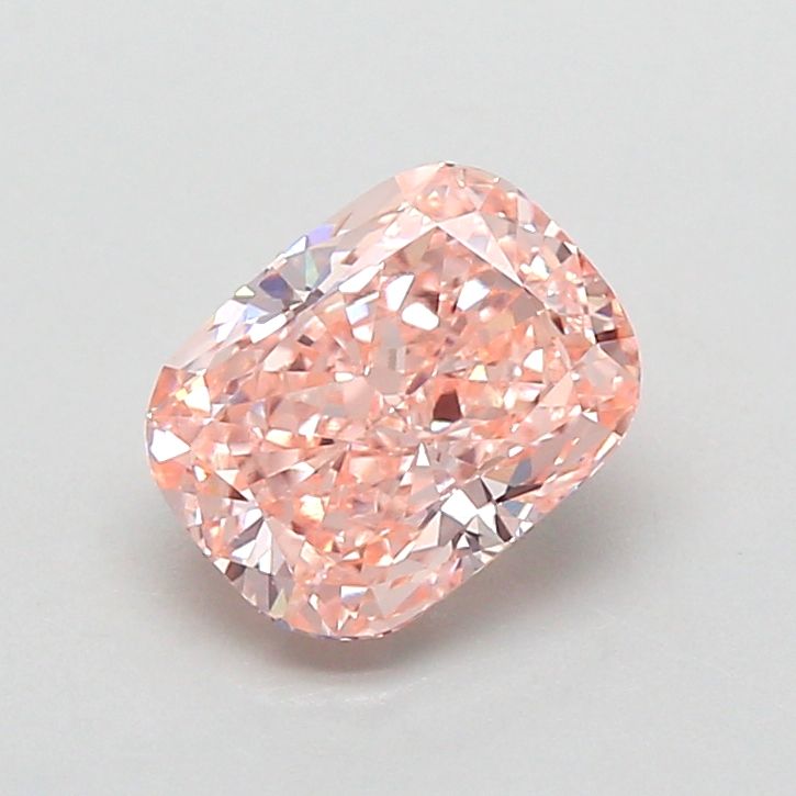 1.57 CT Fancy Orange Pink CUSHION MODIFIED