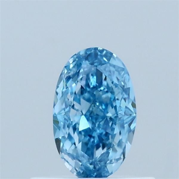 0.49 CT Fancy Vivid Blue OVAL