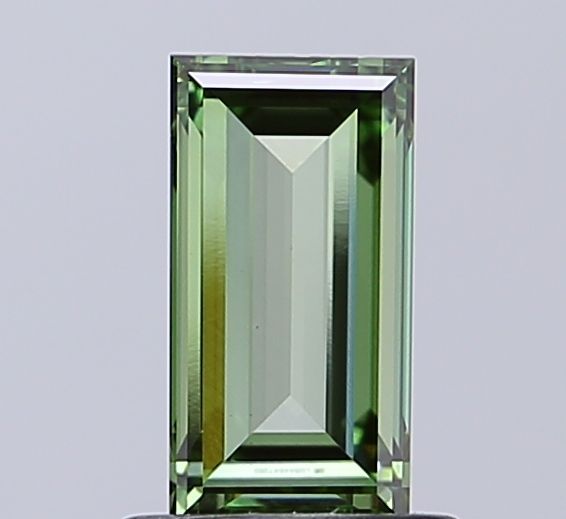 1.04 CT Fancy Vivid Green BAGUETTE