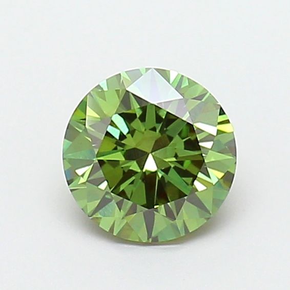0.87 CT Fancy Vivid Green ROUND