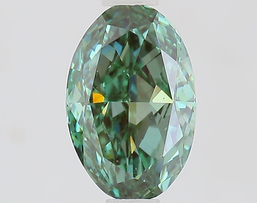 1.0 CT Fancy Vivid Green OVAL