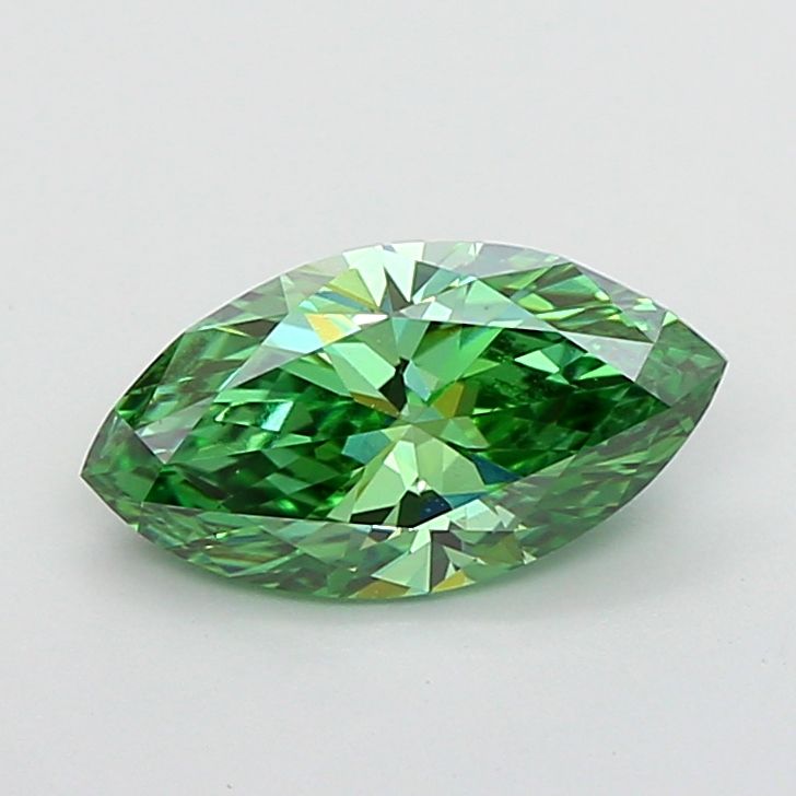 1.5 CT Fancy Vivid Green MARQUISE