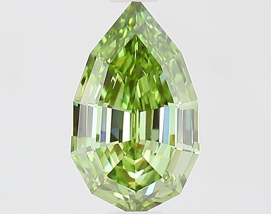 1.25 CT Fancy Vivid Green PEAR