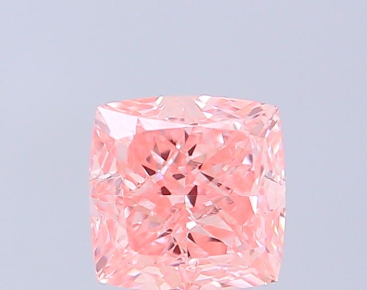 1.08 CT Fancy Vivid Pink CUSHION MODIFIED