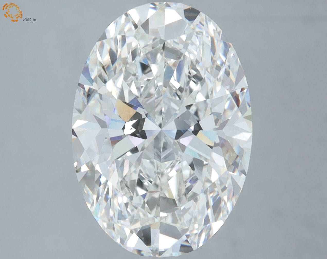 5.23 ct. oval Lab Grown Diamond front image