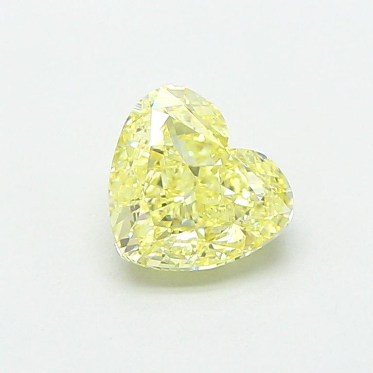 1.01 CT Fancy Yellow HEART