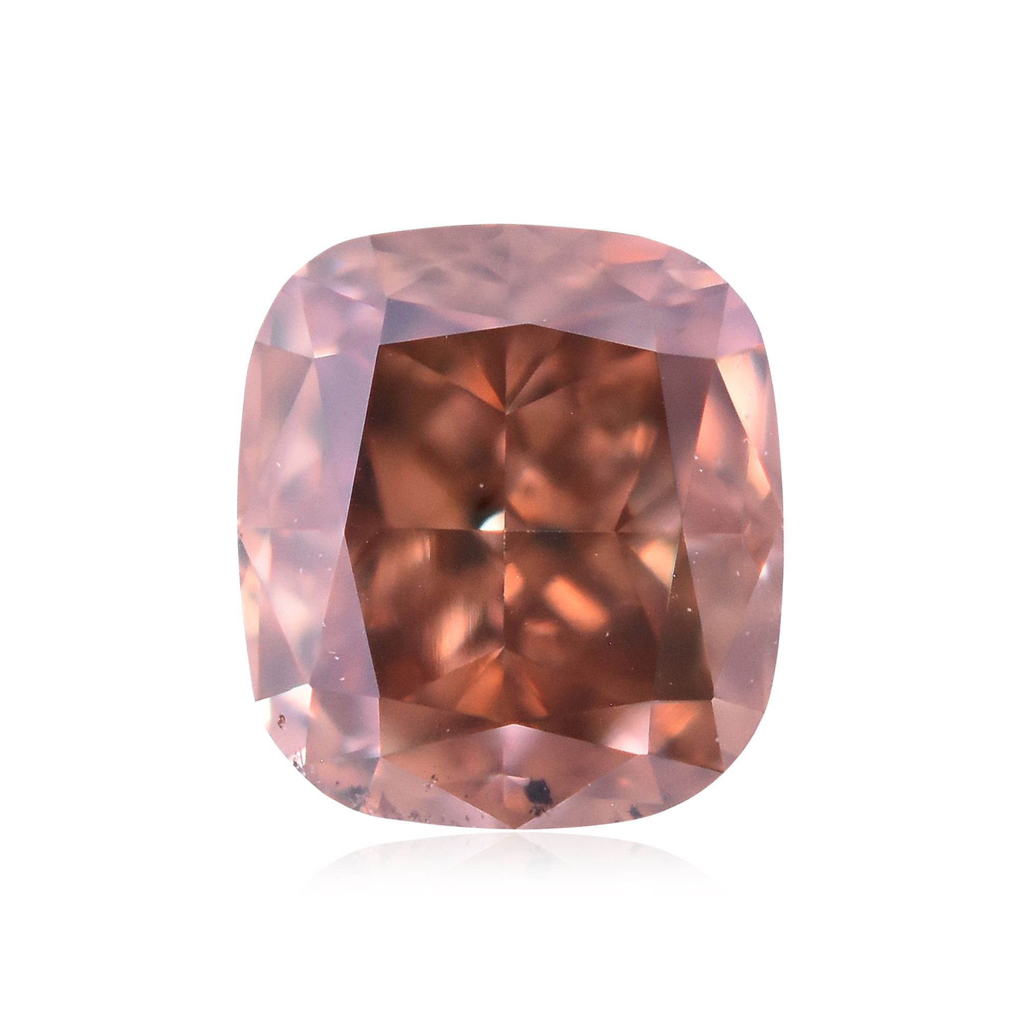 Diament 0.36 ct Fancy Deep Brownish Orangey Pink/SI2