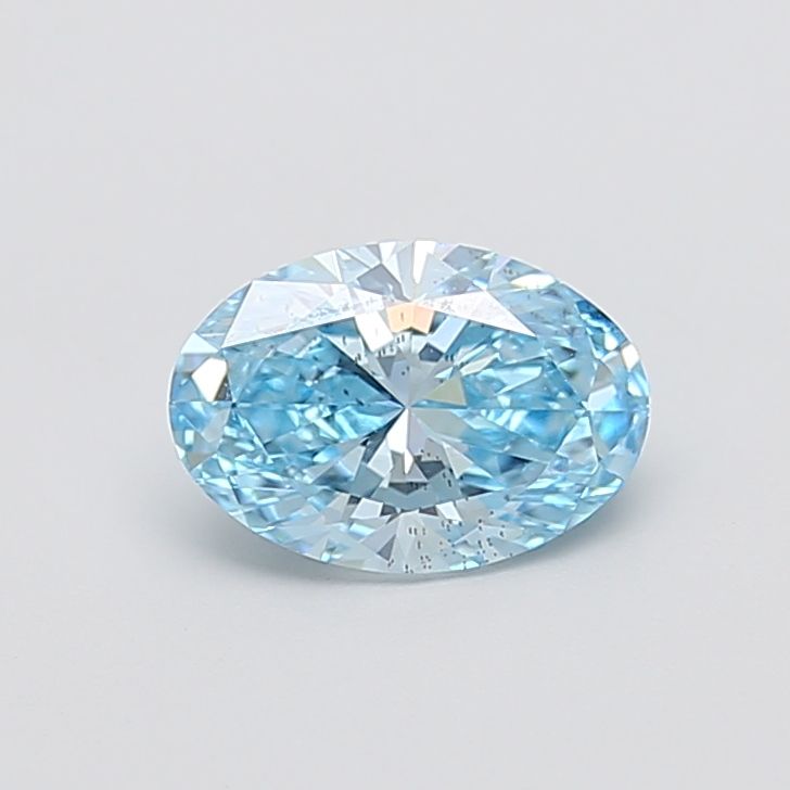 1.54 CT Fancy Vivid Blue OVAL