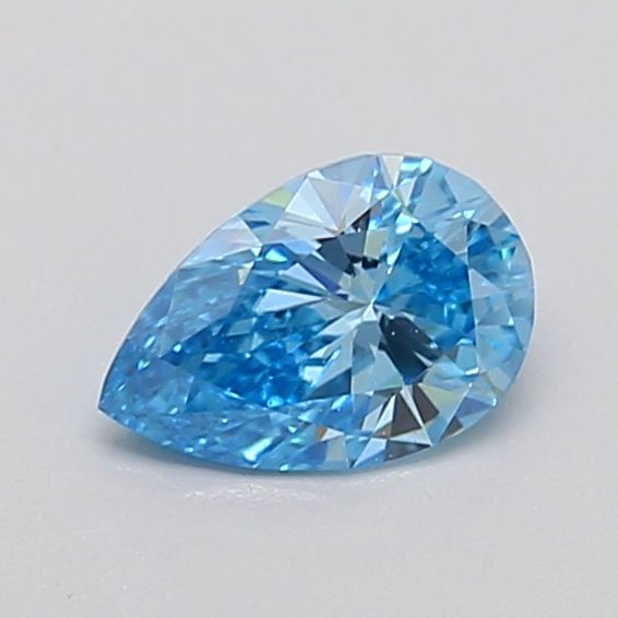 0.52 CT Fancy Vivid Blue PEAR