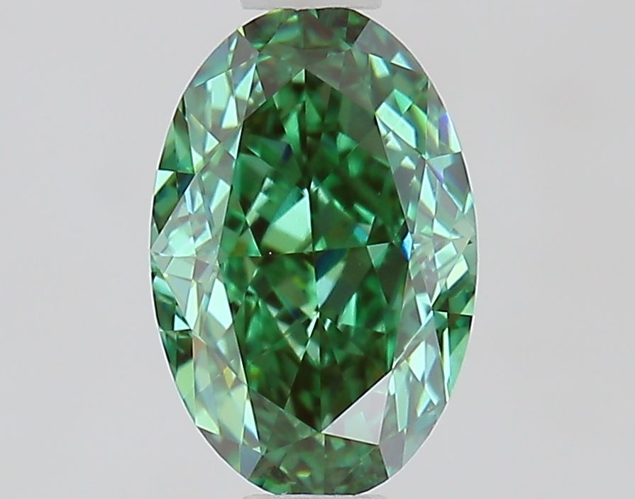 1.0 CT Fancy Vivid Green OVAL