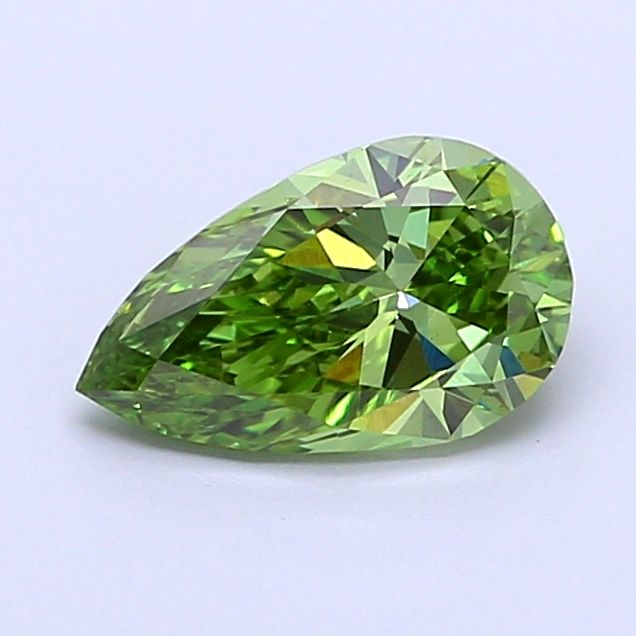 1.01 CT Fancy Vivid Green PEAR