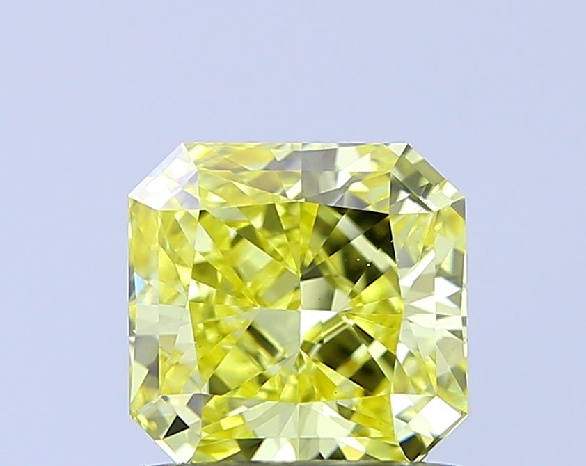 1.01 CT Fancy Intense Yellow SQUARE RADIANT