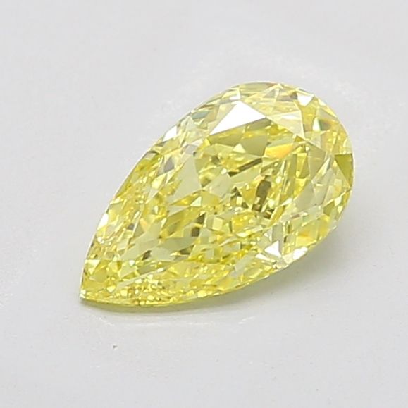 1.38 CT Fancy Intense Yellow PEAR