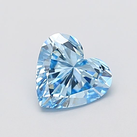 1.01 CT Fancy Vivid Blue HEART