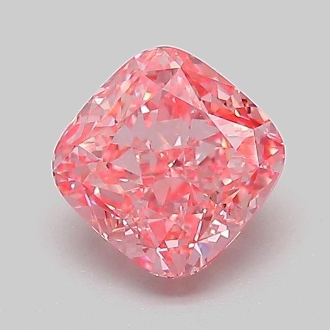 1.05 CT Fancy Vivid Pink CUSHION MODIFIED
