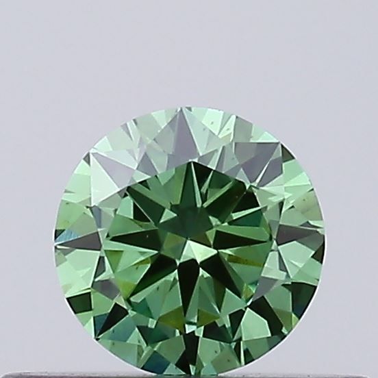 0.29 CT Fancy Vivid Green ROUND