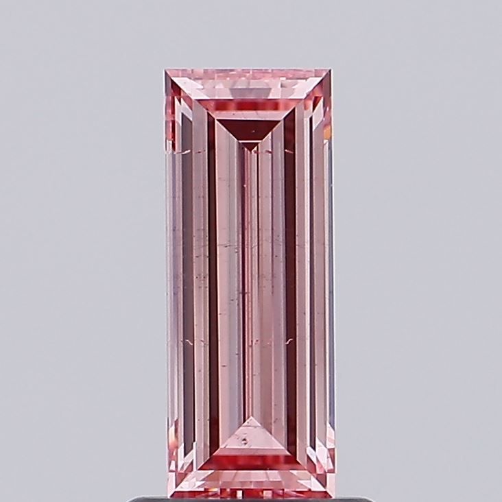 1.04 CT Fancy Intense Pink BAGUETTE