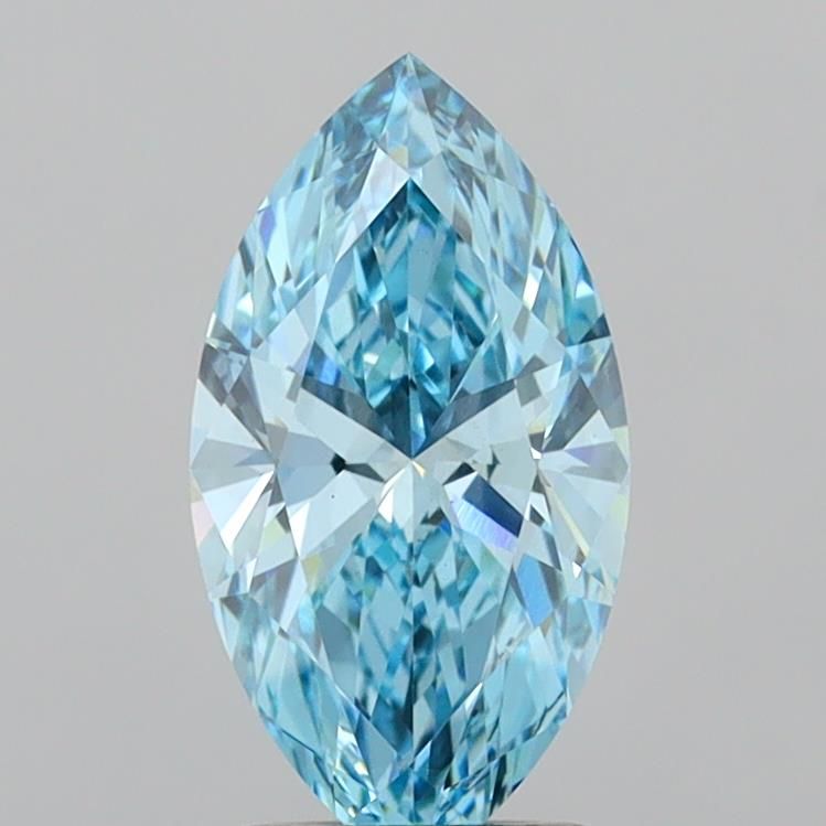 1.7 CT Fancy Vivid Blue MARQUISE