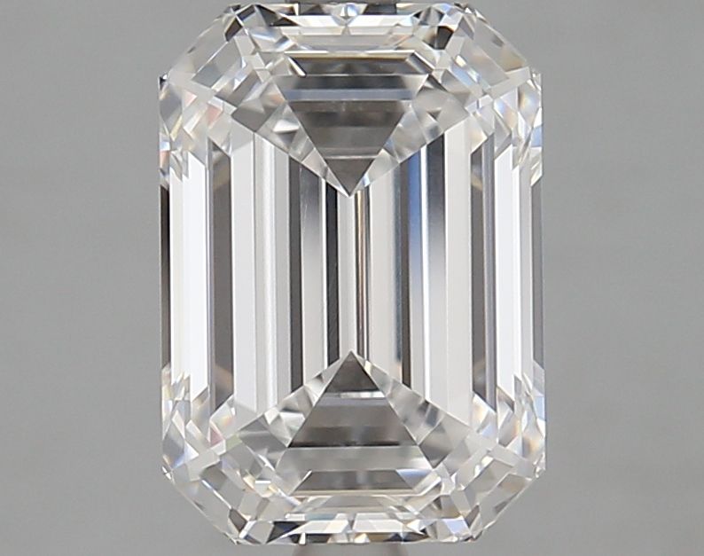 Diamant Émeraude 3.20 ct - Couleur D - Pureté VVS1