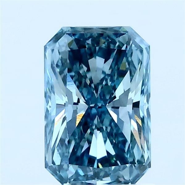 1.01 CT Fancy Vivid Green Blue RADIANT