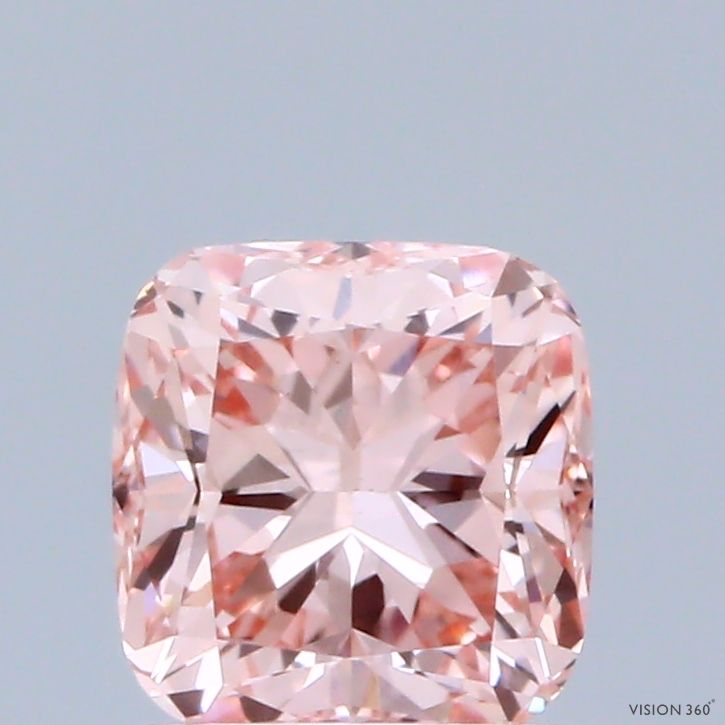 1.07 CT Fancy Intense Pink CUSHION MODIFIED