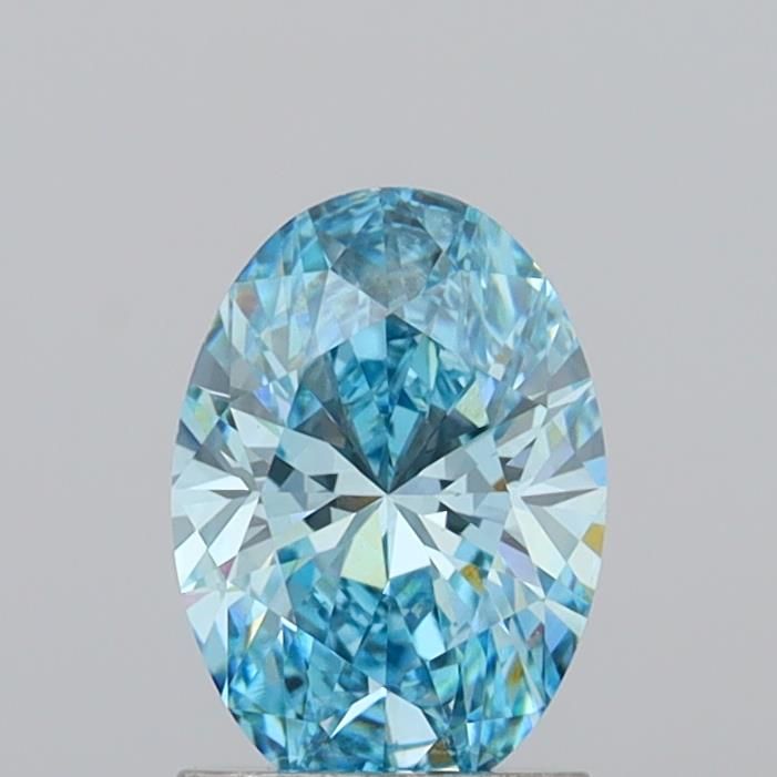 1.39 CT Fancy Vivid Blue OVAL