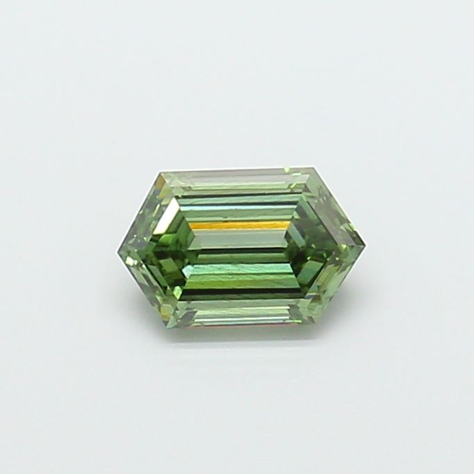 1.1 CT Fancy Vivid Green HEXAGONAL