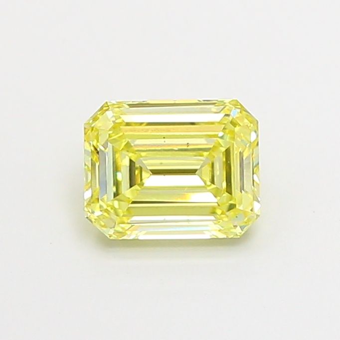 0.84 CT Fancy Intense Yellow EMERALD