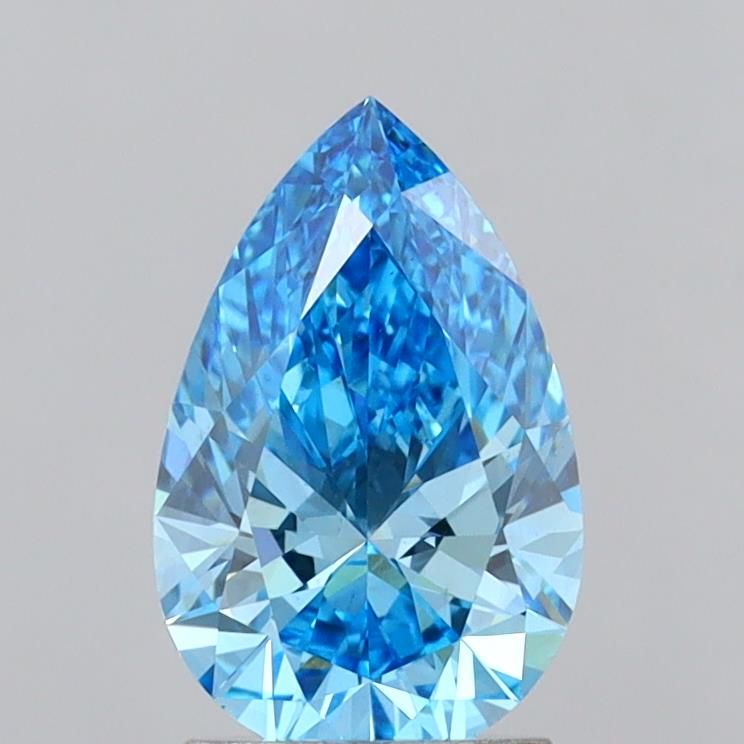 1.81 CT Fancy Vivid Blue PEAR