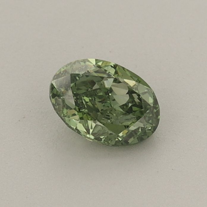 0.45 CT Fancy Vivid Green OVAL