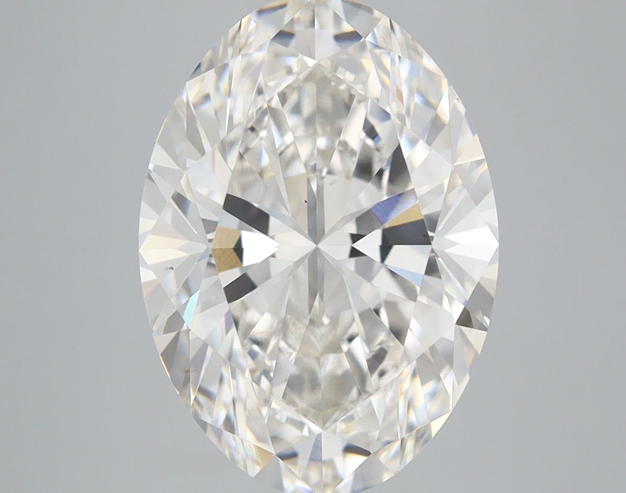 5.79 ct. oval Lab Grown Diamond front image