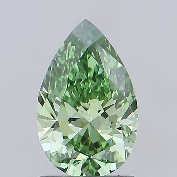 1.1 CT Fancy Vivid Green PEAR