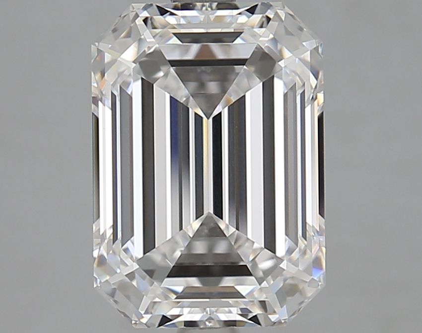 Diamant Émeraude 4.05 ct - Couleur D - Pureté VVS1