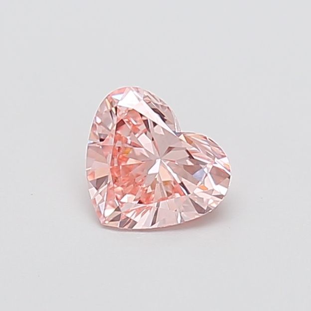 0.74 CT Fancy Intense Pink HEART