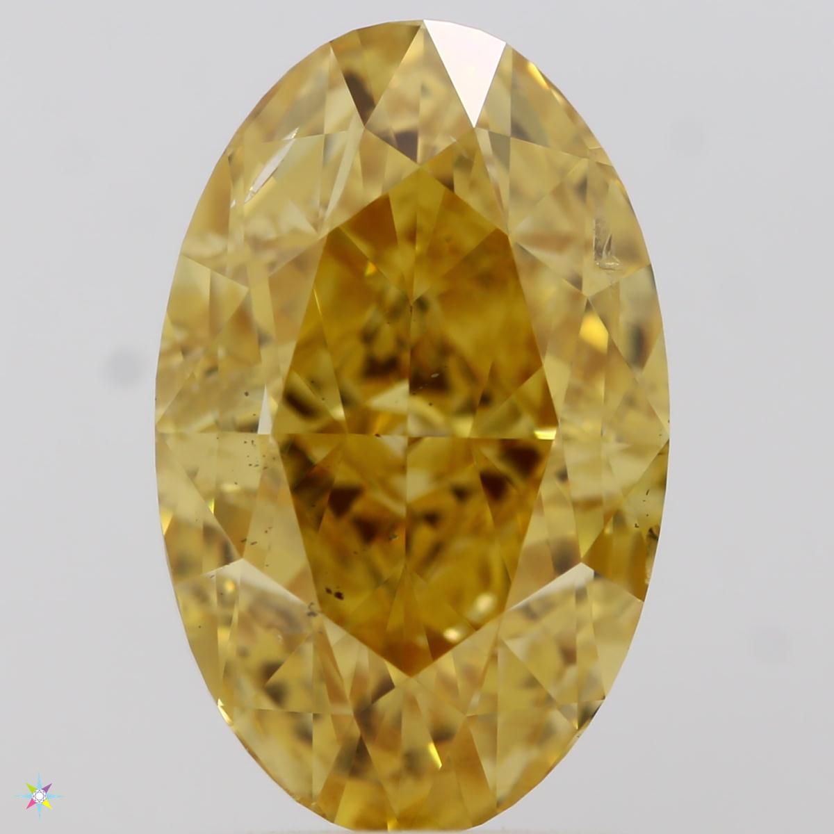 Diament 2.3 ct Fancy Intense Orangey Yellow/SI1