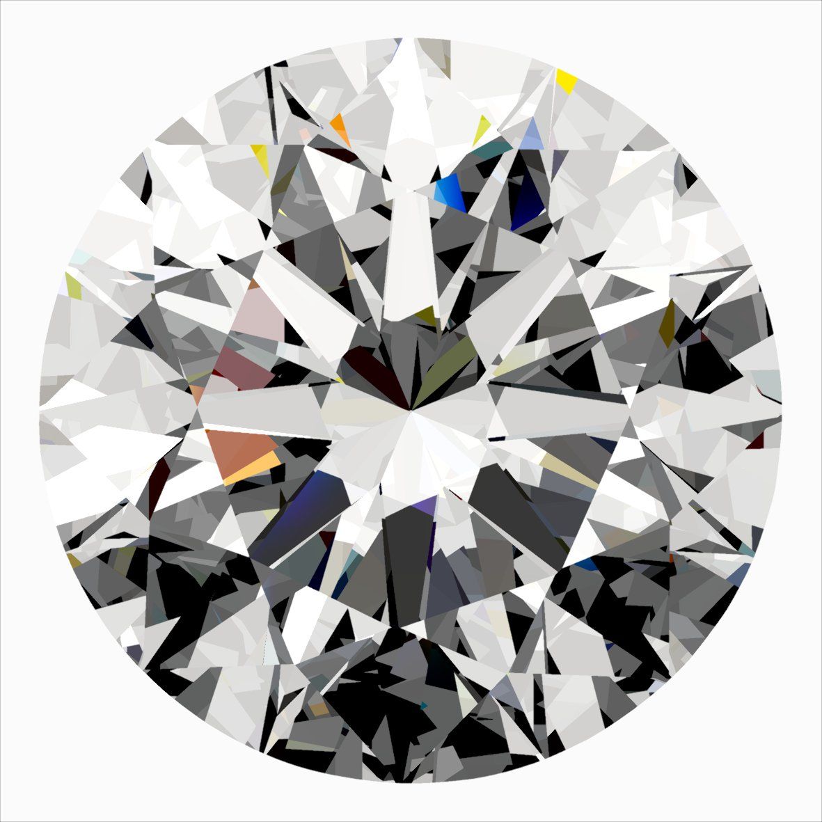 Diamant Rond 0.40 ct - Couleur D - Pureté VS2
