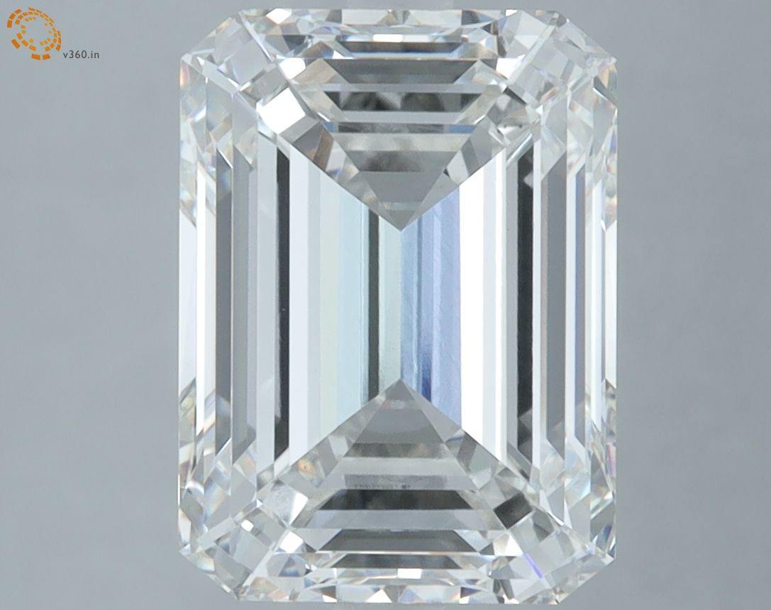 5.66 ct. emerald Lab Grown Diamond front image