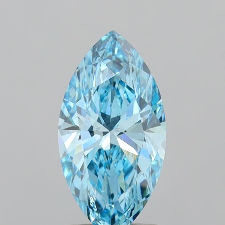 1.33 CT Fancy Vivid Blue MARQUISE