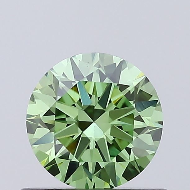0.6 CT Fancy Vivid Green ROUND