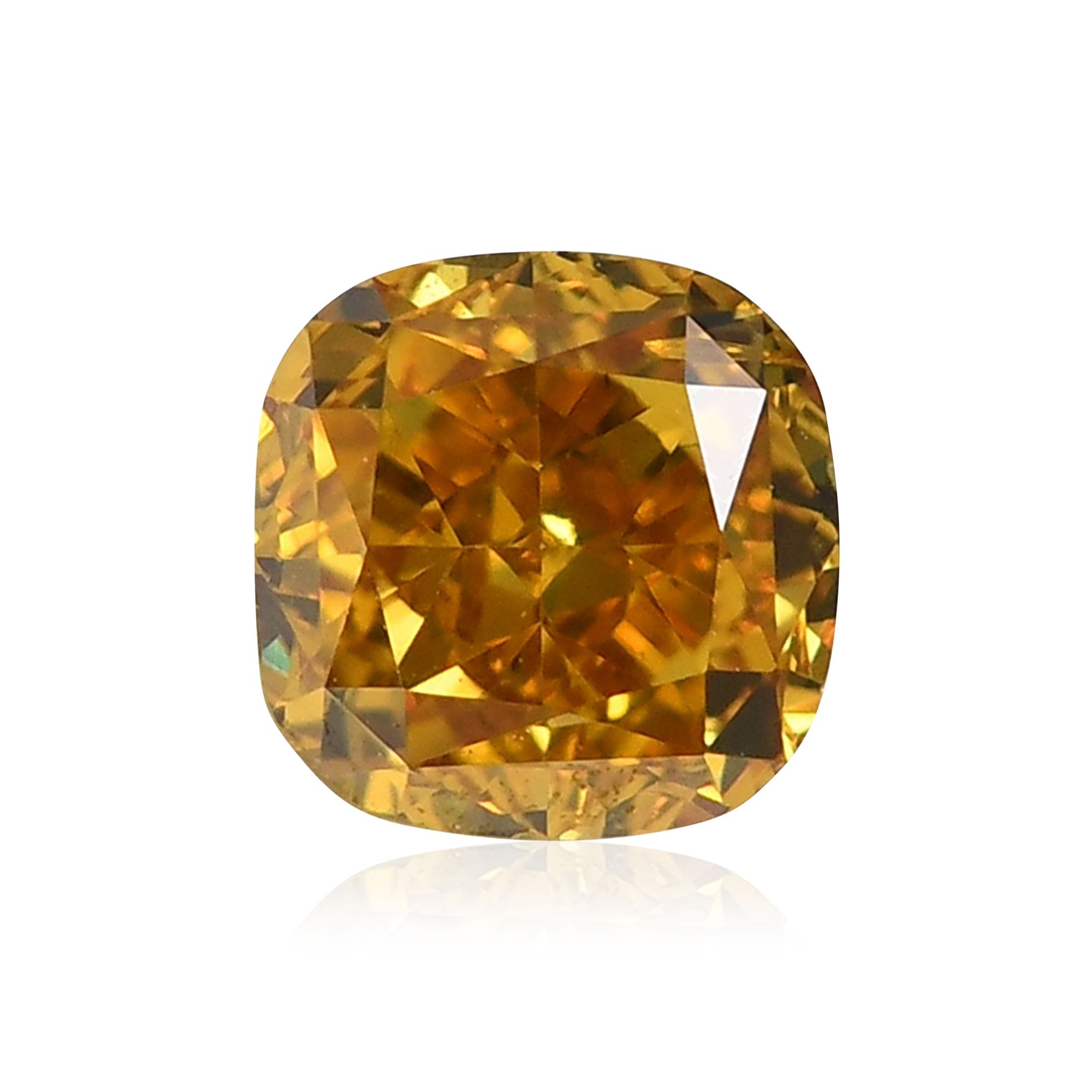 Diament 0.54 ct Fancy Deep Orangey Yellow/SI2