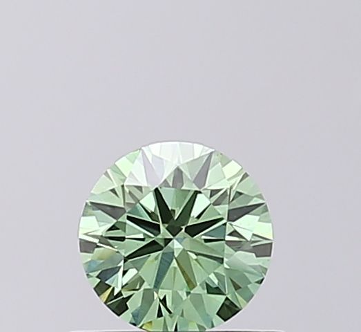 0.42 CT Fancy Vivid Green ROUND