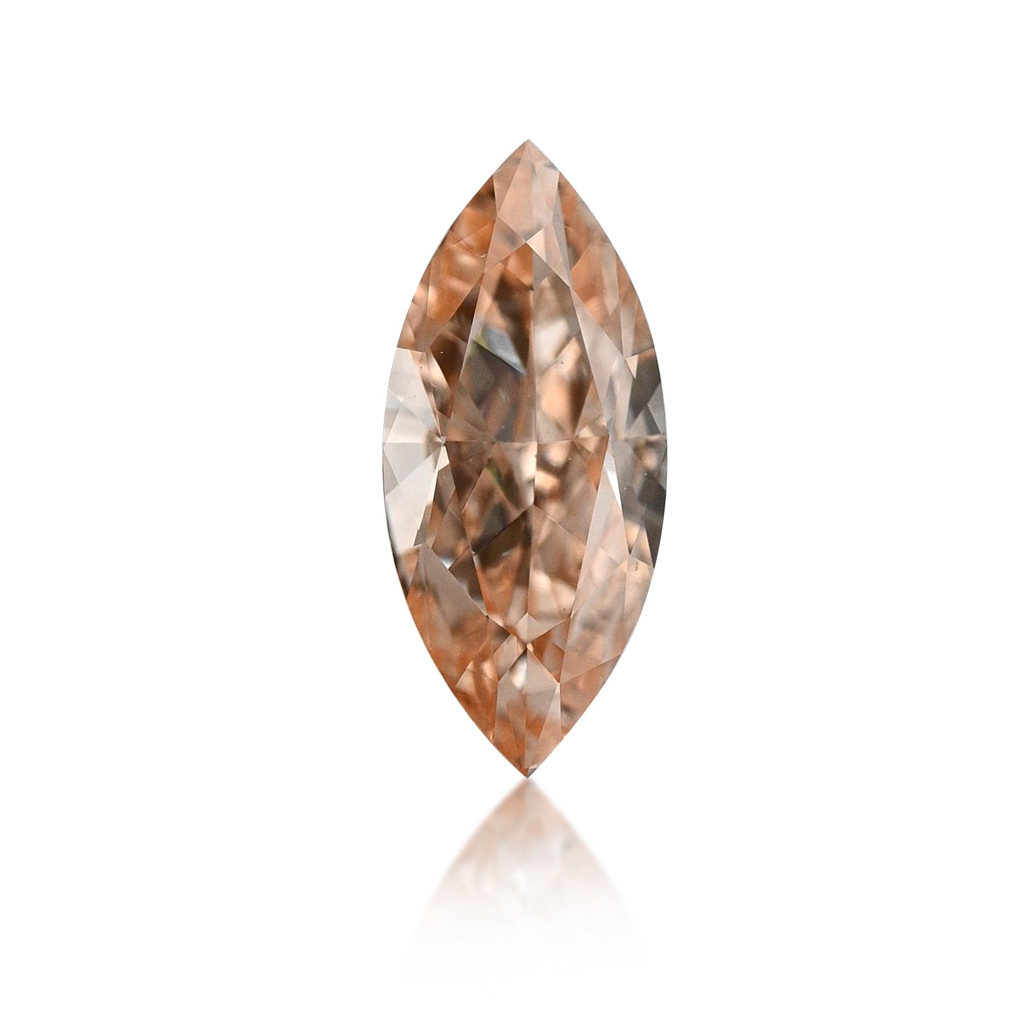 Diament 0.25 ct Fancy Pinkish Orange/VVS2
