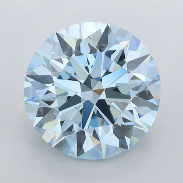 1.5 CT Fancy Vivid Blue ROUND