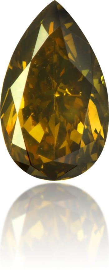 Diament 0.54 ct Fancy Deep Greenish Brown/SI1