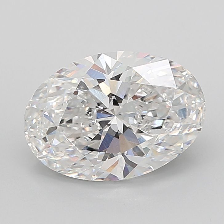 6.08 ct. oval Lab Grown Diamond front image
