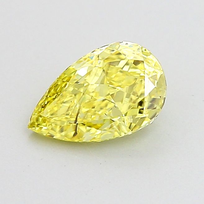 1.01 CT Fancy Vivid Yellow PEAR