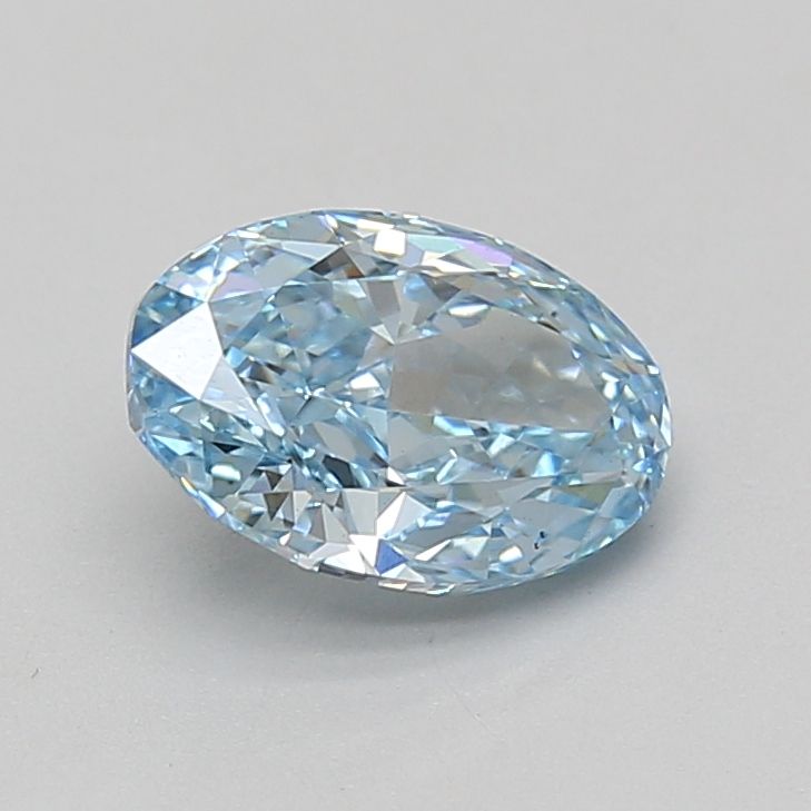 1.58 CT Fancy Vivid Blue OVAL