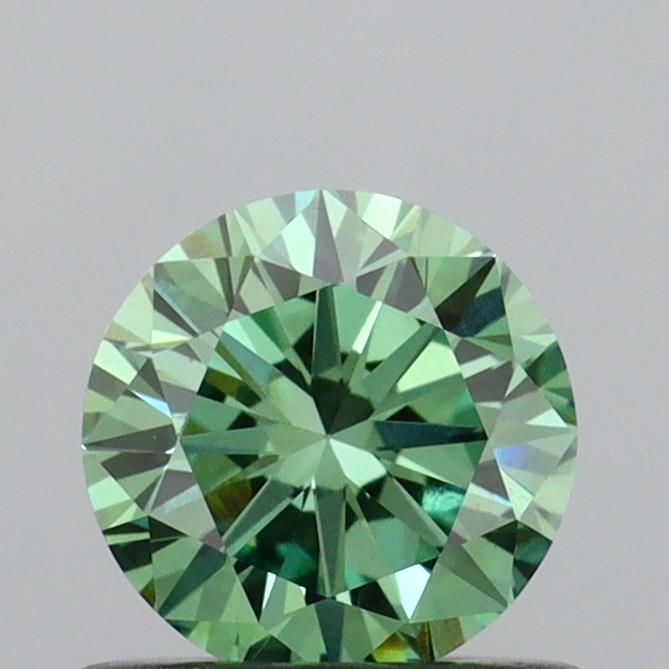 0.63 CT Fancy Vivid Green ROUND