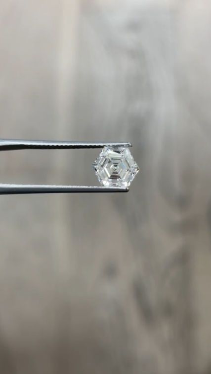1.74 ct lab-grown Hexagonal Diamond