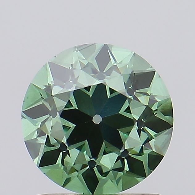1.24 CT Fancy Vivid Green OLD EUROPEAN CUT